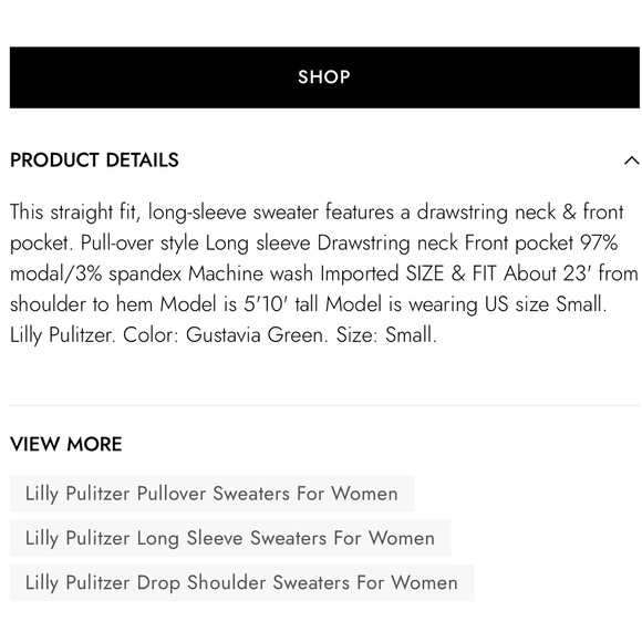 Lilly Pulitzer Cassi Popover Sweater - black - Picture 2 of 4